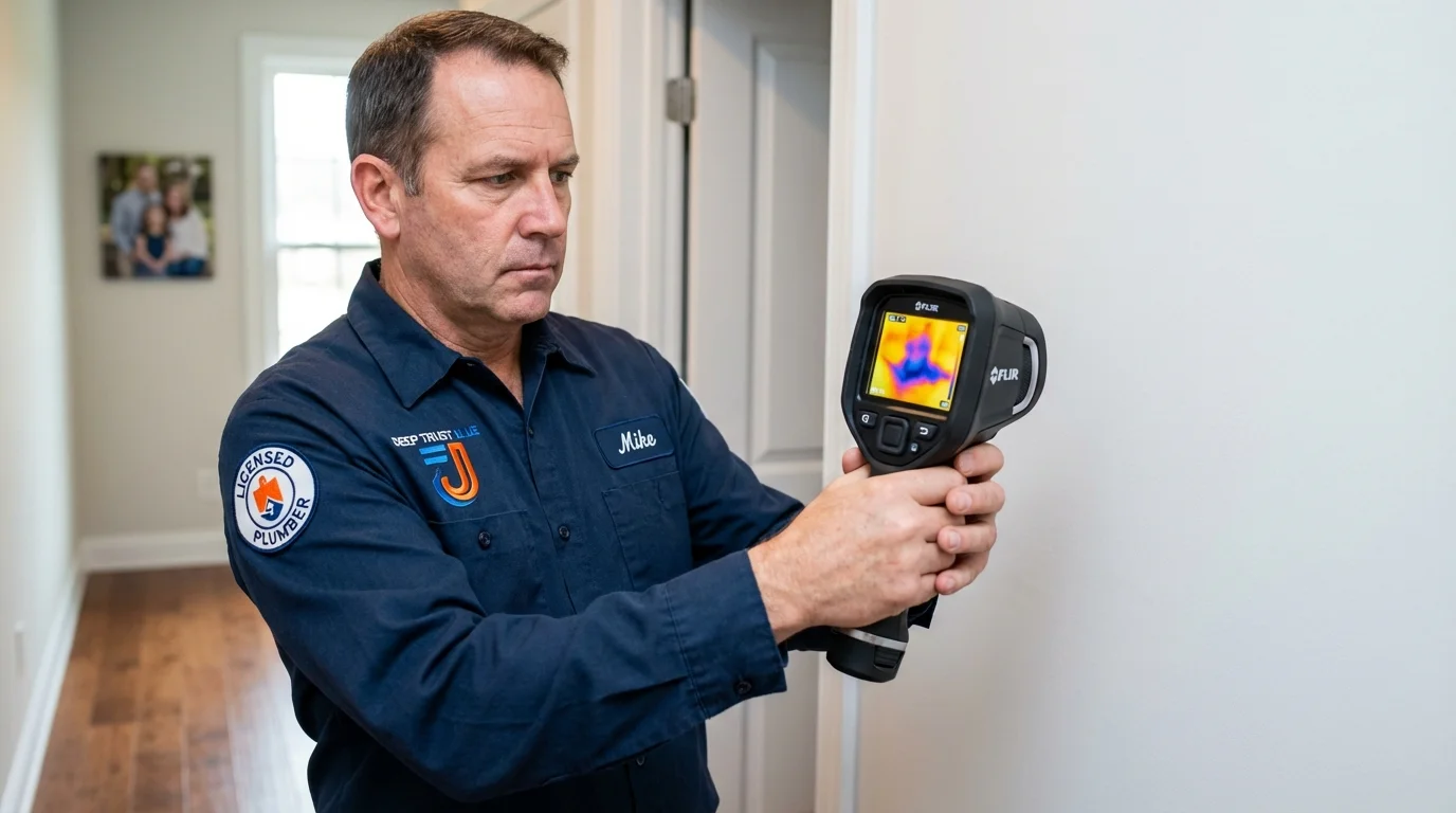 Thermal imaging leak detection by Johns Plumbing LLC in Calabasas